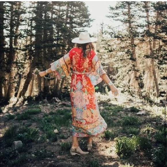 New Bohemian Floral Midi Maxi Dress - Picture 13 of 14